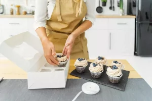 Customized cupcake carrier with logo branding