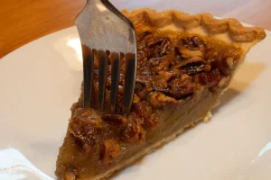 Golden Pecan Pie Fresh from the Oven