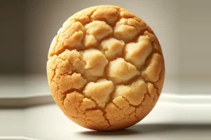 Delicious cakey gluten-free cookie on a white plate